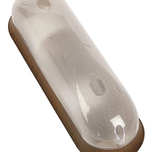 OPAL MINI PATTERNED WALL LIGHT WALNUT