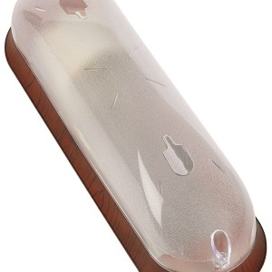 OPAL MINI PATTERNED WALL LIGHT MAHONGANY