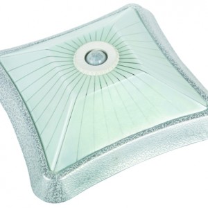 LIGHTING FIXTURE WITH SENSOR (OPAQUE) SILVER GREY