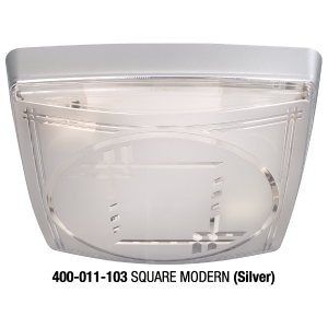 Big Square Modern Plastic Lighting – Silver