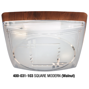 Big Square Modern Plastic Lighting – Walnut