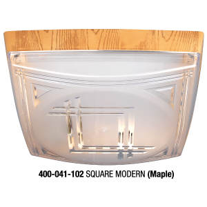 Square Modern Plastic Lighting – Maple